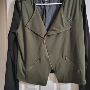 Olive and Black Women's Jacket